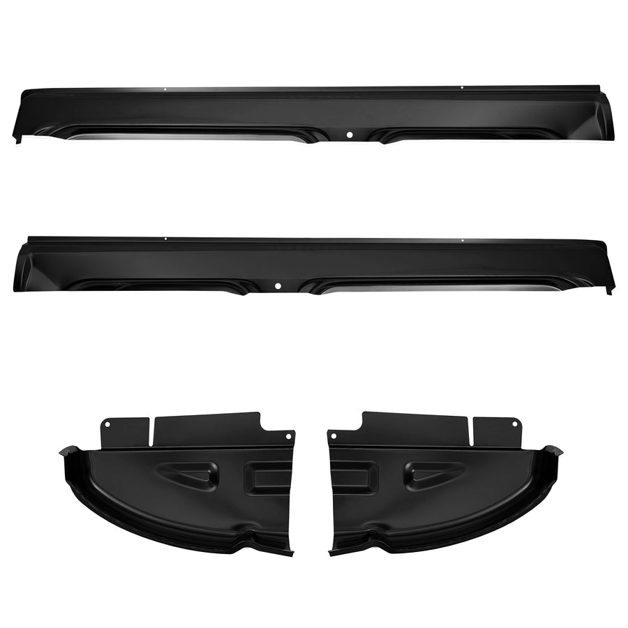 YIKATOO® 4Pcs Quad Cab Rocker Panel & Cab Corner Set OE Style FOR 2002-2009 Dodge Ram -junior