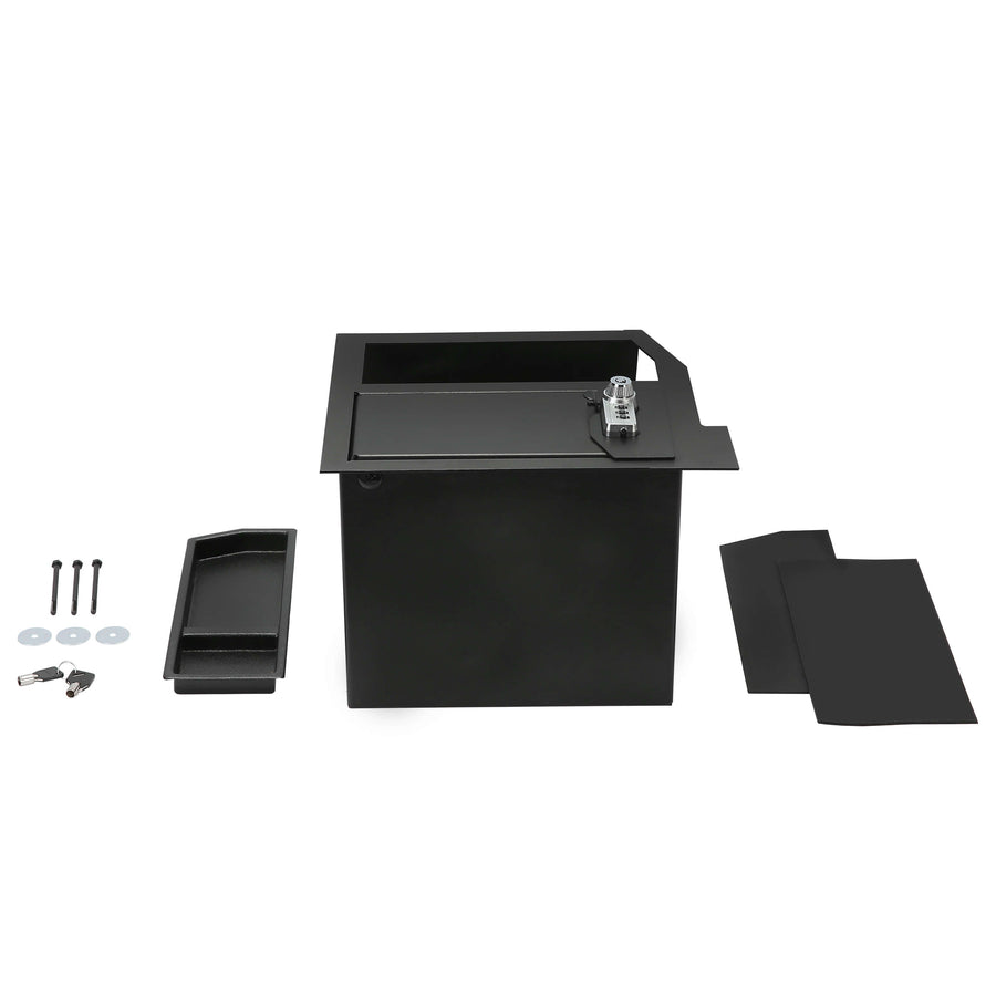 YIKATOO® Center Console Safe Metal Storage Box For Toyota Sequoia 2008-2021 & Tundra 2007-2013 -junior