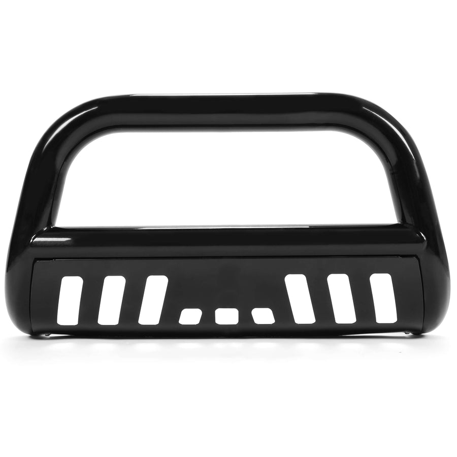 YIKATOO® Bull Bar Front Bumper Grille Guard Black Steel Compatible with 2005-2010 Dodge Dakota 2011 Ram Dakota 2006-2009 Mitsubishi Raider All Models -junior