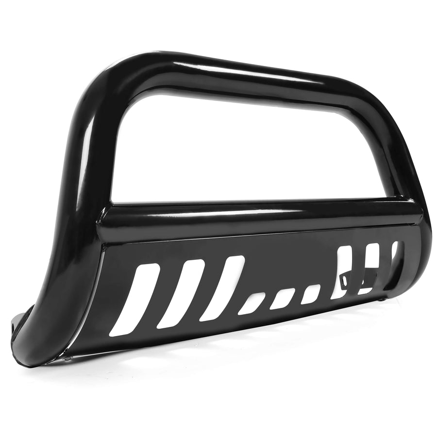 YIKATOO® Bull Bar Front Bumper Grille Guard Black Steel Compatible with 2005-2010 Dodge Dakota 2011 Ram Dakota 2006-2009 Mitsubishi Raider All Models -junior
