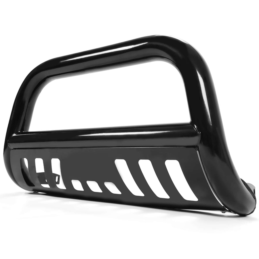 YIKATOO® Bull Bar Front Bumper Grille Guard Black Steel Compatible with 2005-2010 Dodge Dakota 2011 Ram Dakota 2006-2009 Mitsubishi Raider All Models -junior