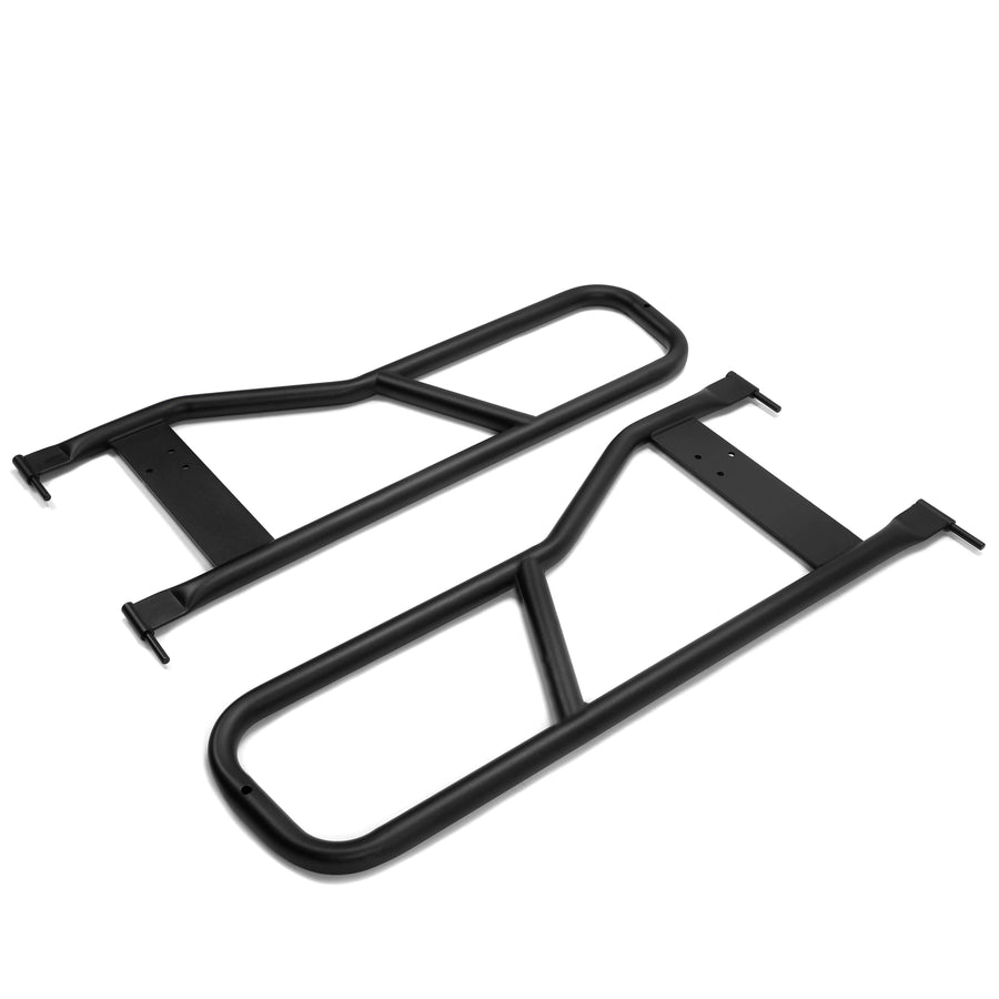 YIKATOO® Pair Tubular Door Tube Doors Compatible with 1987-2006 Jeep Wrangler TJ YJ Black Steel Off-road Style -junior