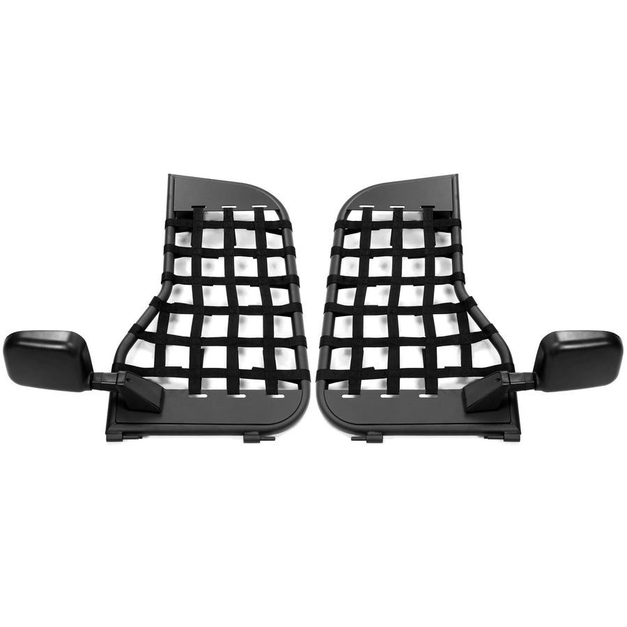 YIKATOO® PAIR(2 Doors) Steel Tubular Trail Door with Side Mirror Fits for Jeep Wrangler CJ7/YJ 1976-1995 -junior