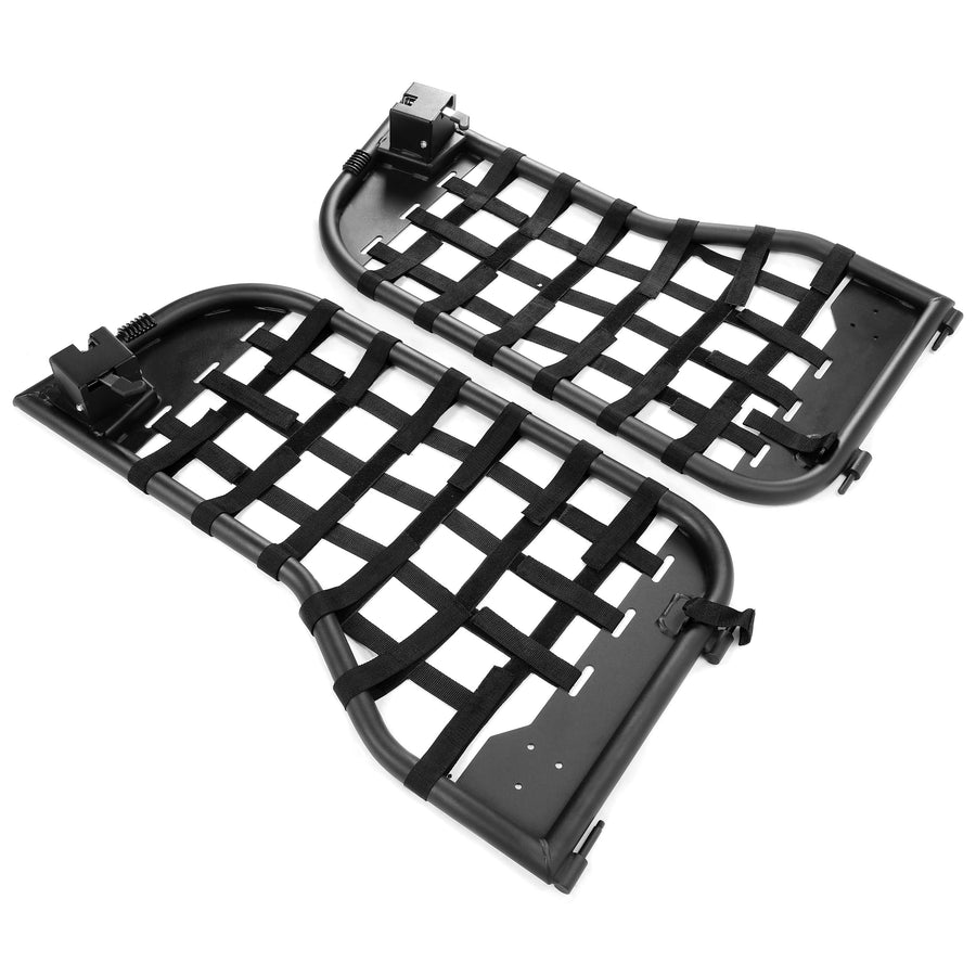 YIKATOO® PAIR(2 Doors) Steel Tubular Trail Door with Side Mirror Fits for Jeep Wrangler CJ7/YJ 1976-1995 -junior