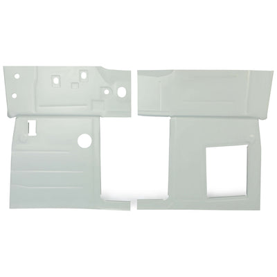 YIKATOO® Steel Floor Pan Front Pair Panel Compatible with 1947-1954 Chevrolet (First Series) & GMC Pick-Up & Panel Truck - Galvanized Silvery -junior