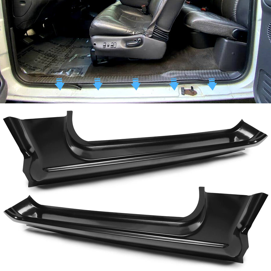 YIKATOO® Outer Rocker Panels Replacement Rust Repair Compatible with 1994-2002 Dodge Ram 1500 2500 3500 2 Door Extended Ext Club Cab -junior