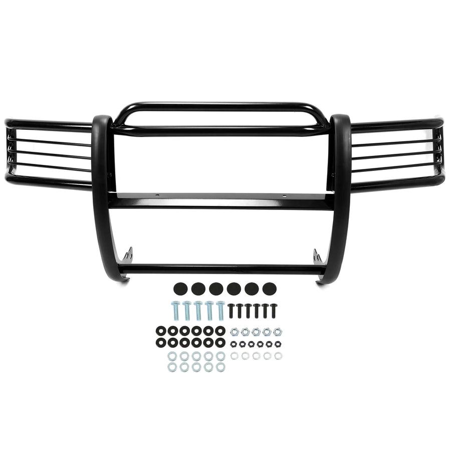 YIKATOO® Grille Guard Front Bumper Brush Guard Compatible with 1998-2004 Isuzu Rodeo Amigo Honda Passport Powder Coated Black Steel -junior