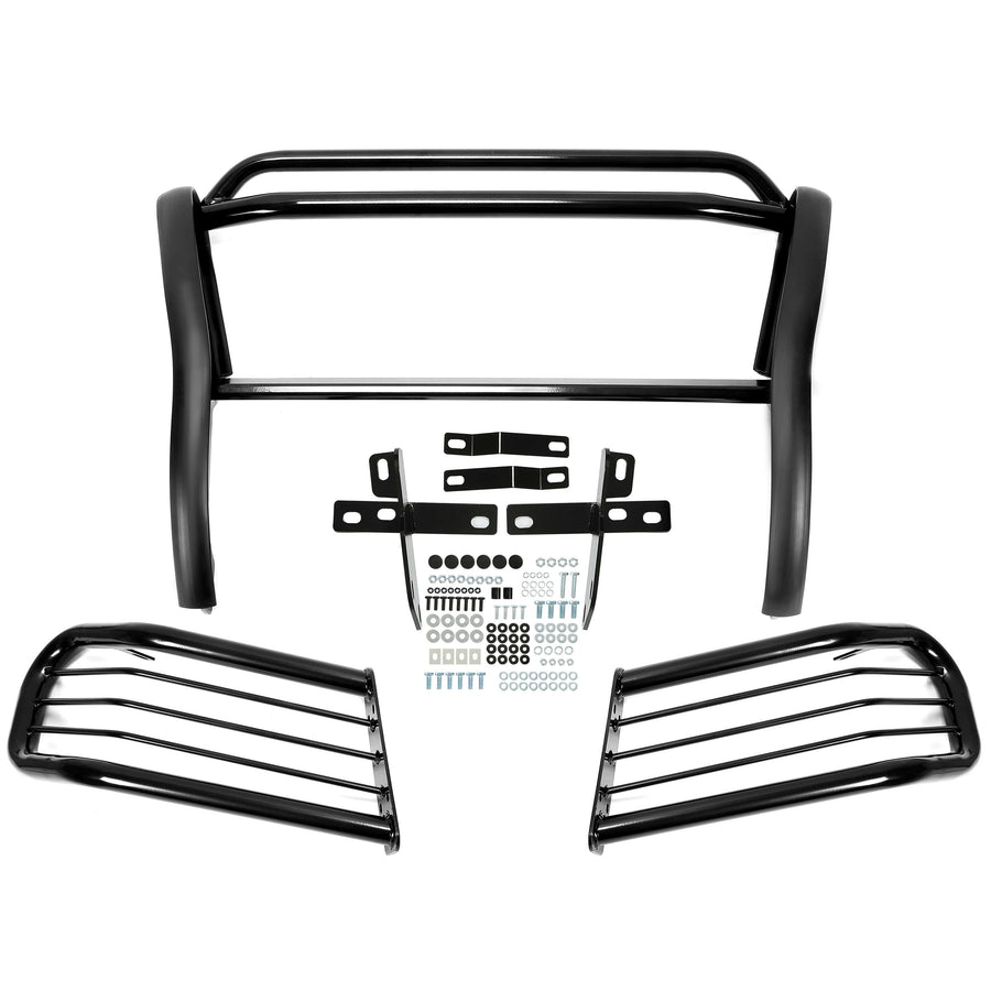 YIKATOO® Grille Guard Front Bumper Brush Guard Compatible with 1999-2004 Grand Cherokee Powder Coated Black Steel -junior