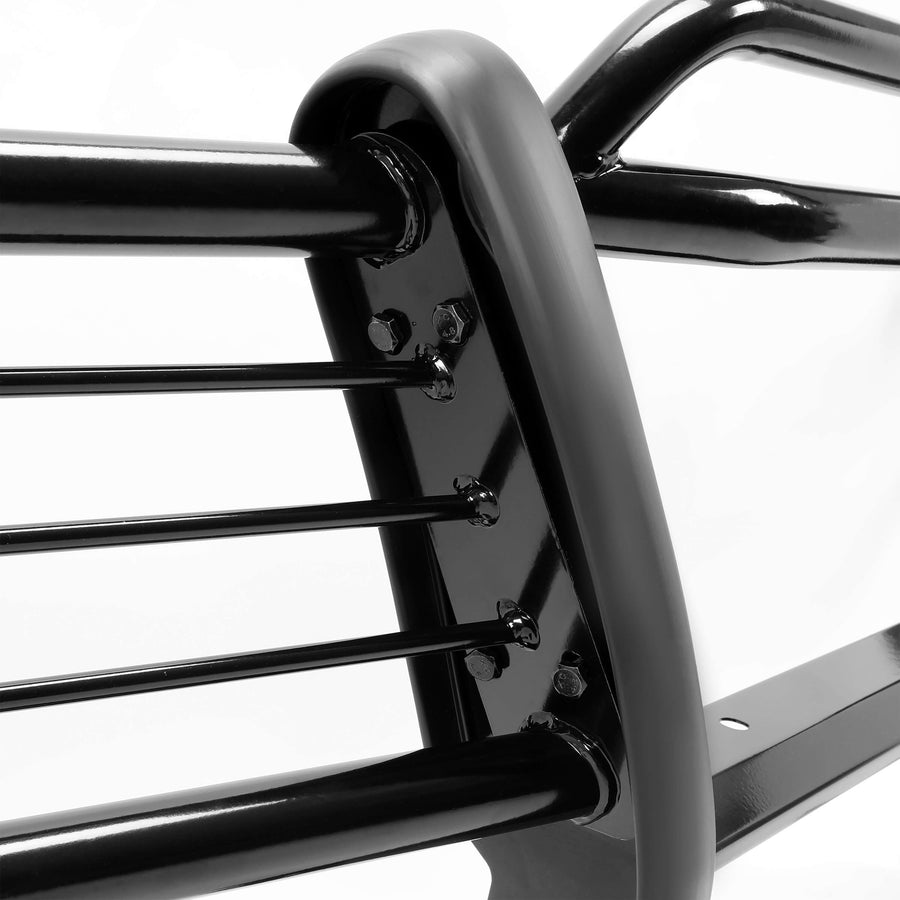 YIKATOO® Grille Guard Front Bumper Brush Guard Compatible with 1999-2004 Grand Cherokee Powder Coated Black Steel -junior