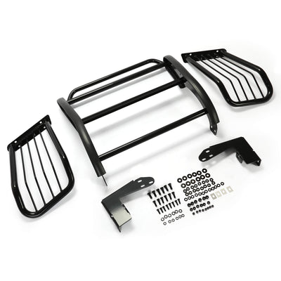 YIKATOO® Brush Guard Grille Guard Black Steel Compatible with 2002-2009 Chevy Trailblazer 2002-2009 Trailblazer EXT Trimming of Lower Air Dam Required -junior