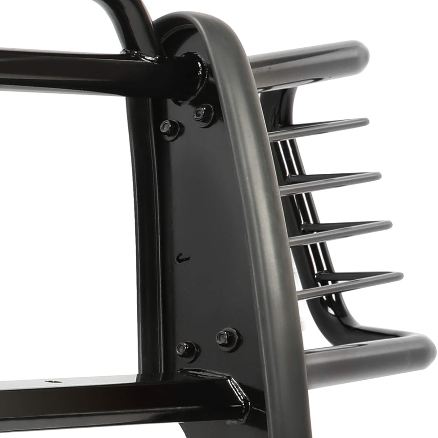 YIKATOO® Brush Guard Grille Guard Black Steel Compatible with 2002-2009 Chevy Trailblazer 2002-2009 Trailblazer EXT Trimming of Lower Air Dam Required -junior