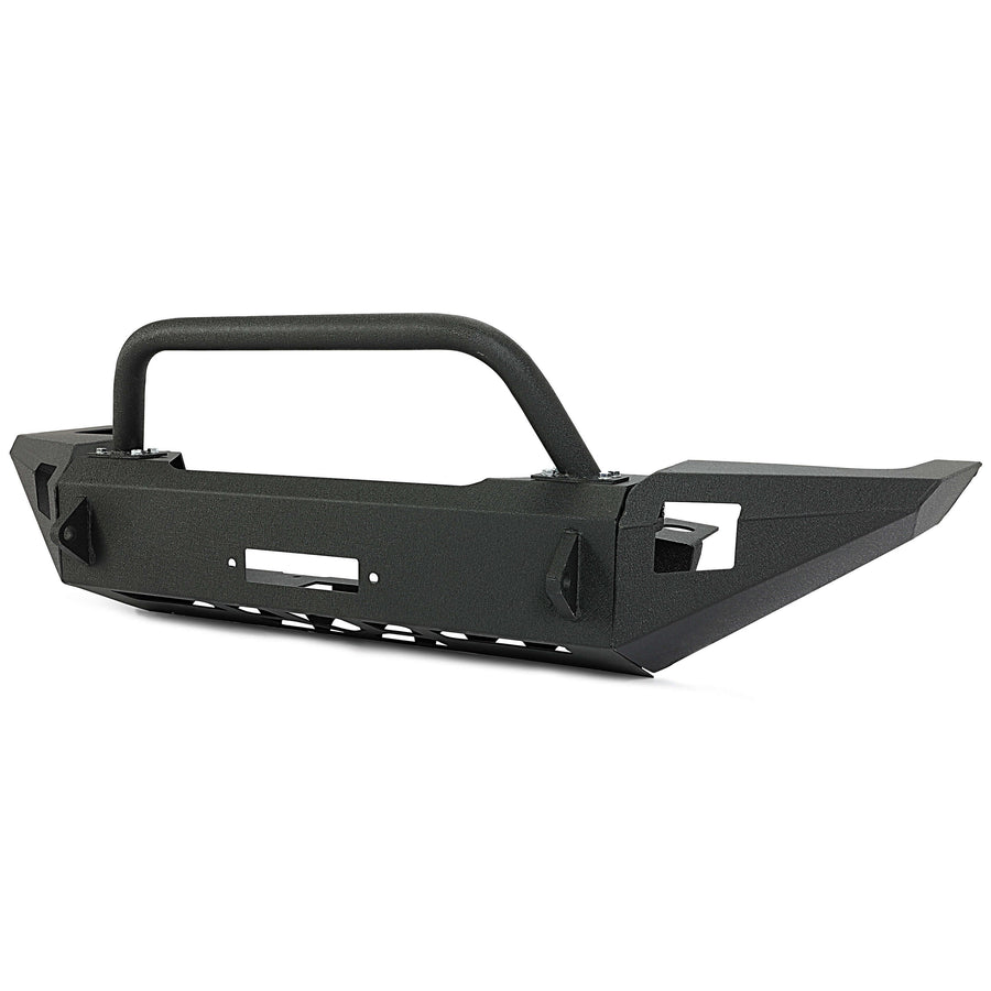 YIKATOO® Front Bumper Textured Black Steel W/ Bull Bar For 1997-2004 Dodge Dakota Durango -junior
