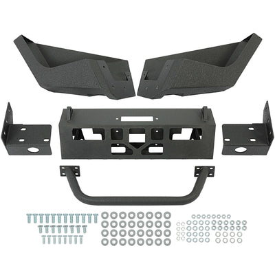 YIKATOO® Front Bumper Textured Black Steel W/ Bull Bar For 1997-2004 Dodge Dakota Durango -junior
