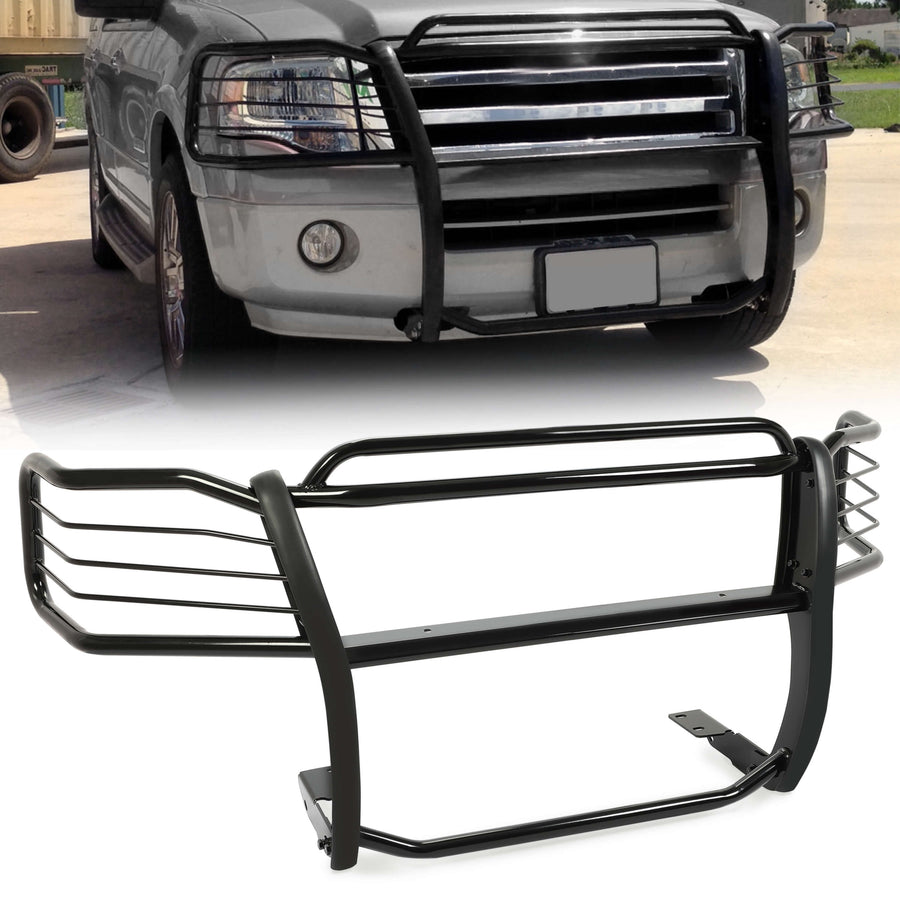YIKATOO® Fits 2003-2017 Ford Expedition Grill Guard Brush Bumper Bar Black Push -junior