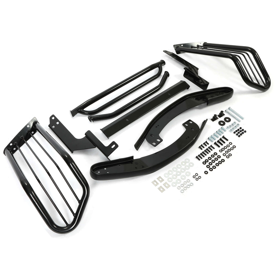 YIKATOO® Front Brush Guard Compatible with 2006-2010 Explorer/Explorer Sport Trac Bumper Brush Bar Grille Protection Black Steel -junior