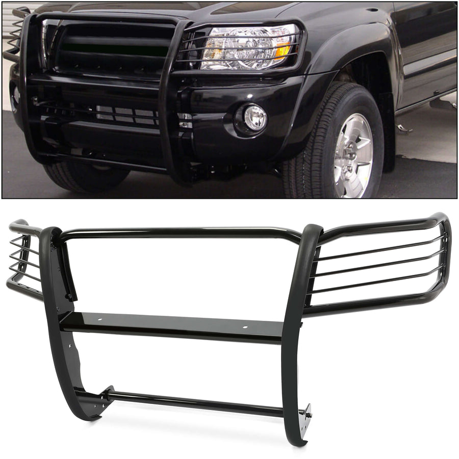 YIKATOO® 1.5 Inches PUSH BULL BAR BUMPER GRILL BRUSH GUARD  FOR 2005-2014 TOYOTA TACOMA METALLIC -junior