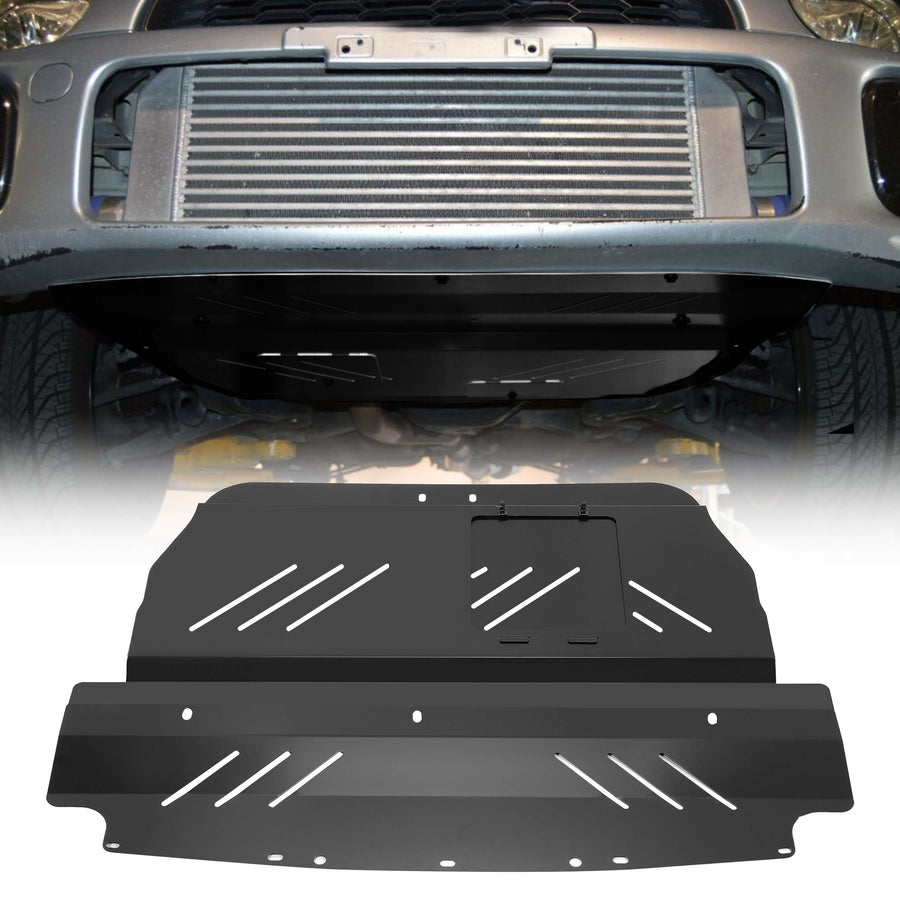 YIKATOO® Engine Splash Shield Under Tray Skid Plate Aluminum Fits Subaru WRX STI 2004-2007 -junior