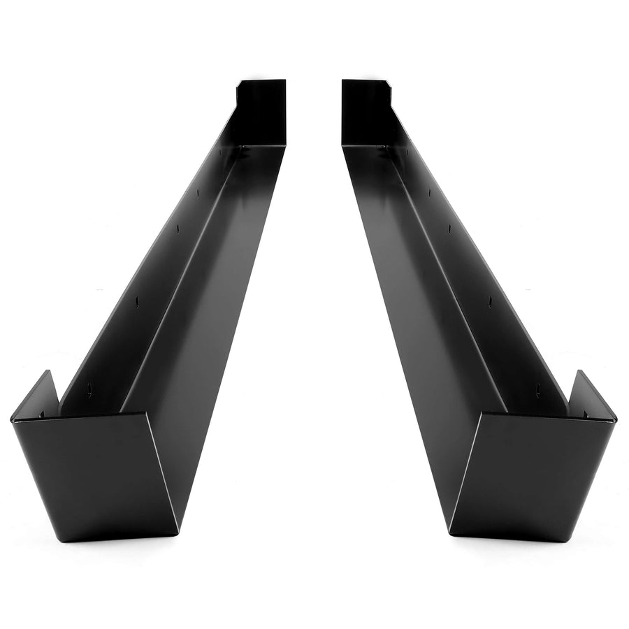 YIKATOO® 2PCS Black Steel Rock Sliders Rock Panel Fit Hmmwv M998 M1038 Powder Coated -junior