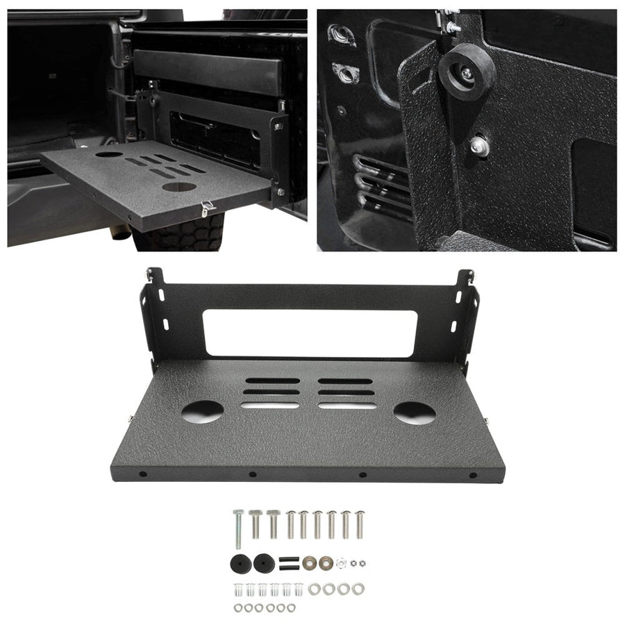 YIKATOO® Tailgate Table Outdoor Camping Cargo Shelf Holder Compatible with 2007-2018 Jeep Wrangler JK -junior