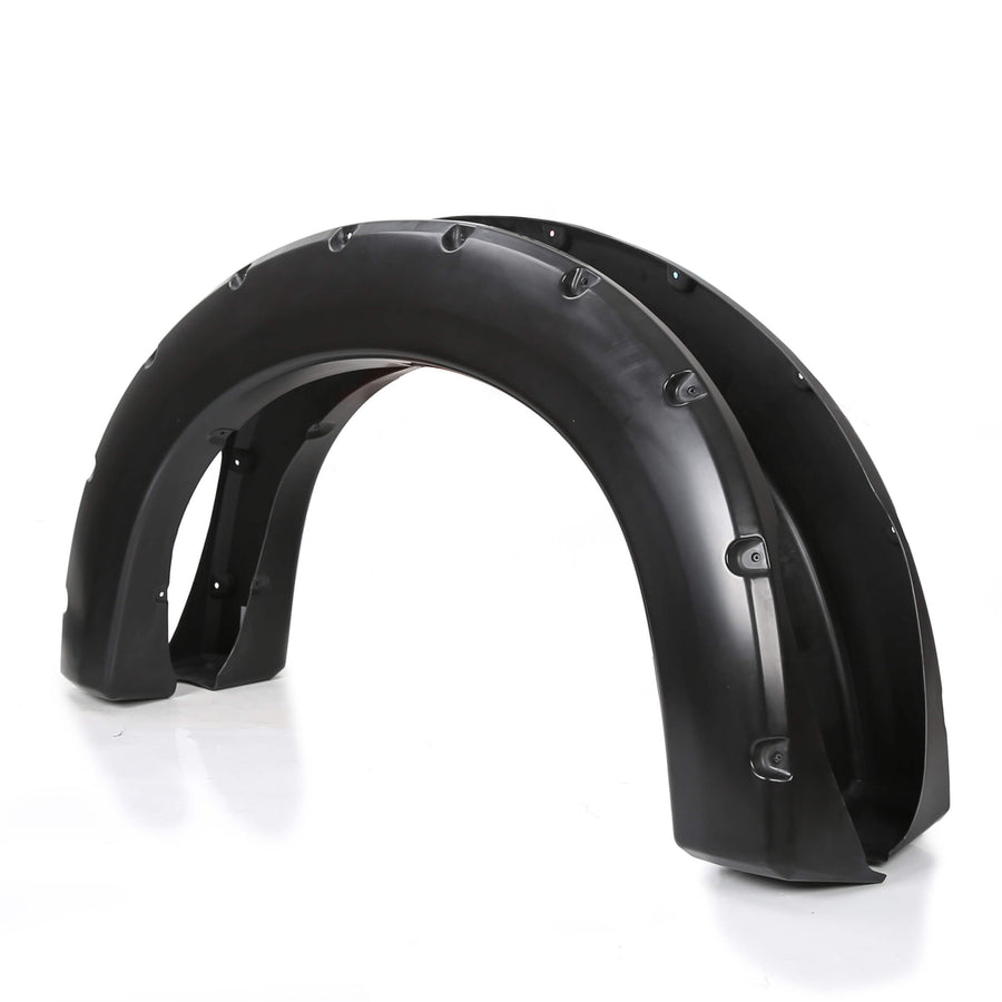 YIKATOO® Ford 1999-2007 F250 F350 Super Duty 4PC Pocket Rivet Style Fender Flares Black -junior