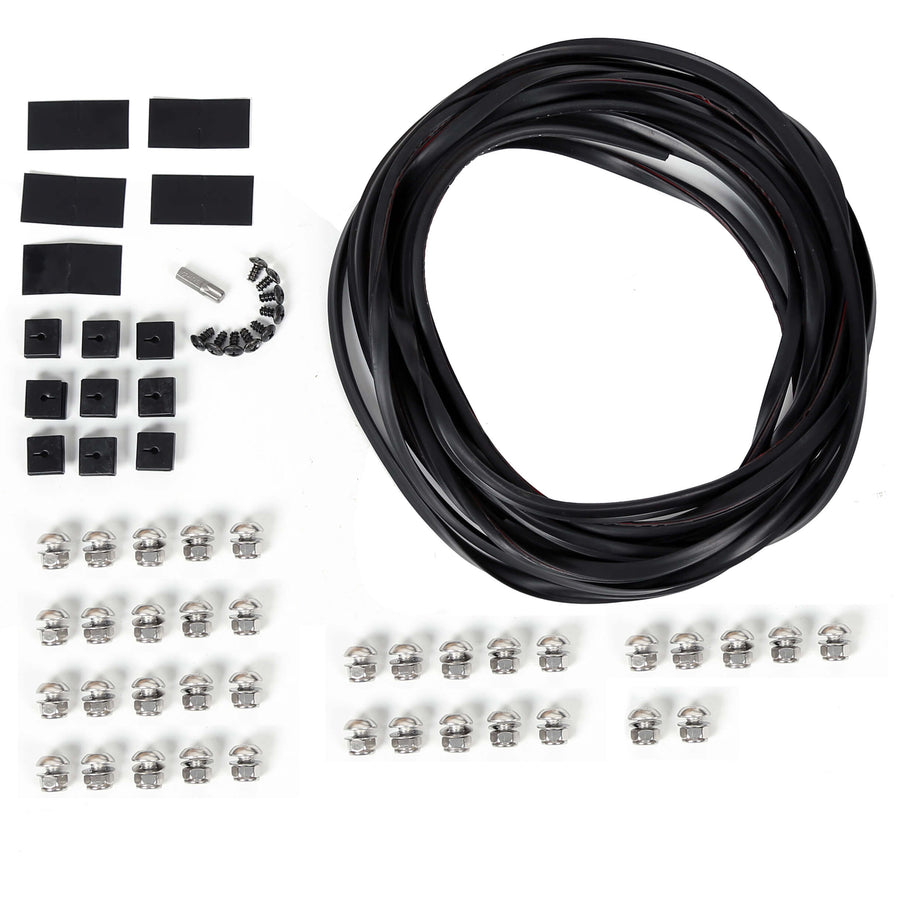 YIKATOO® Ford 1999-2007 F250 F350 Super Duty 4PC Pocket Rivet Style Fender Flares Black -junior