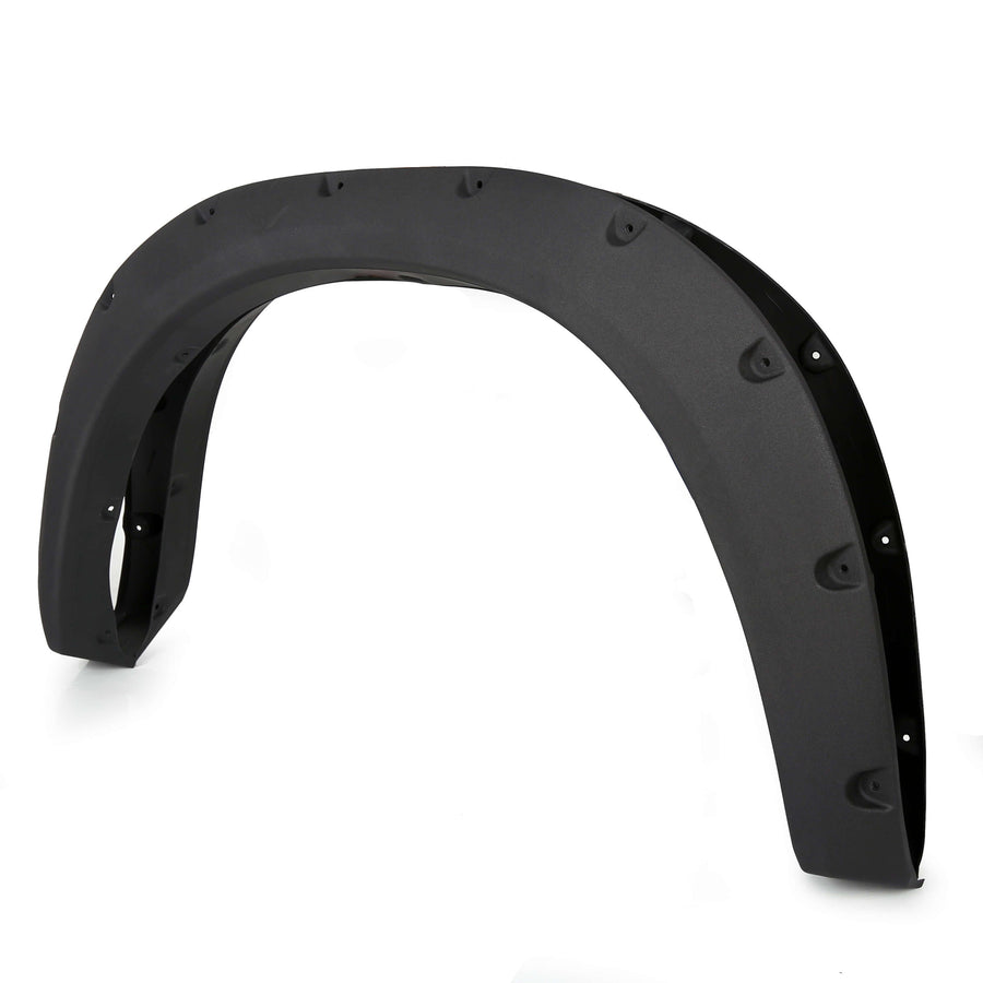 YIKATOO® Black Fender Flares Cover Wheel Cover Protector Compatible with 2009-2018 Ram 1500 Pocket Rivet Style Bolt On 4Pc -junior