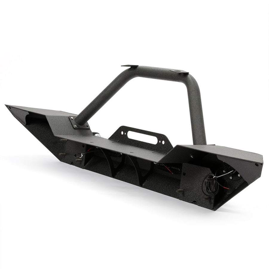 YIKATOO® Front Bumper for 2007-2018 Jeep Wrangler JK,with LED Lights -  junior