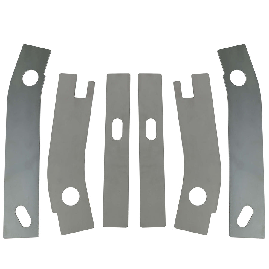 YIKATOO® 6pc Frame Repair Rusted Shackle Weld Plate Rear for 1986-1995 Jeep Wrangler YJ -junior