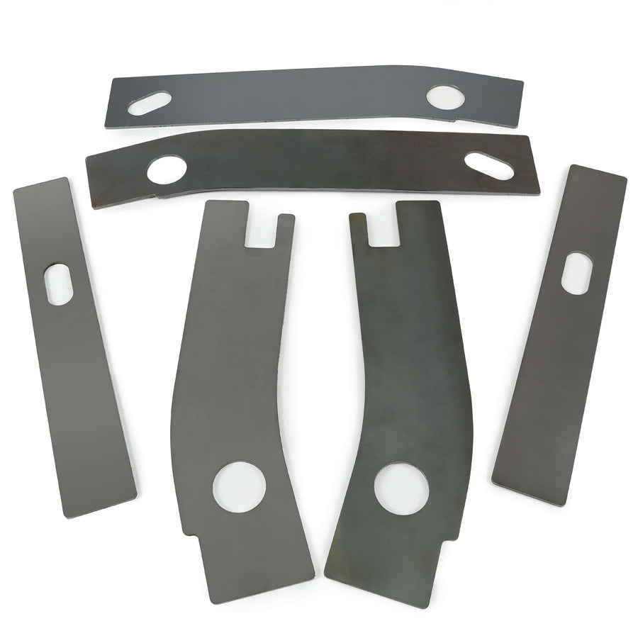 YIKATOO® 6pc Frame Repair Rusted Shackle Weld Plate Rear for 1986-1995 Jeep Wrangler YJ -junior