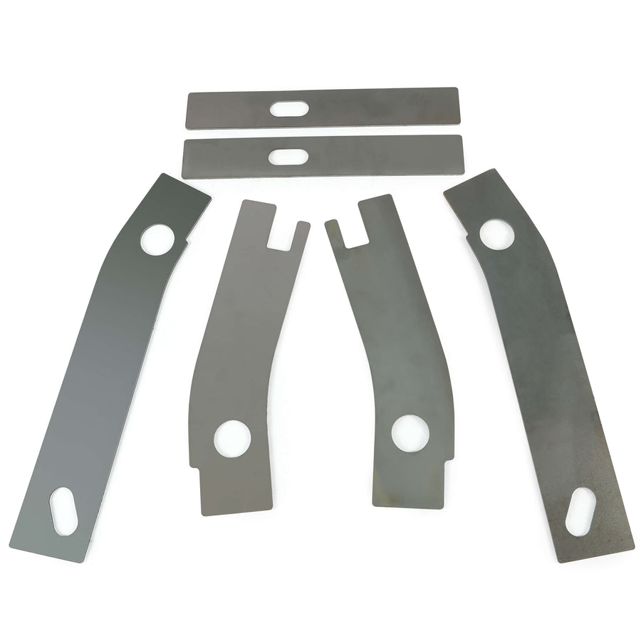 YIKATOO® 6pc Frame Repair Rusted Shackle Weld Plate Rear for 1986-1995 Jeep Wrangler YJ -junior