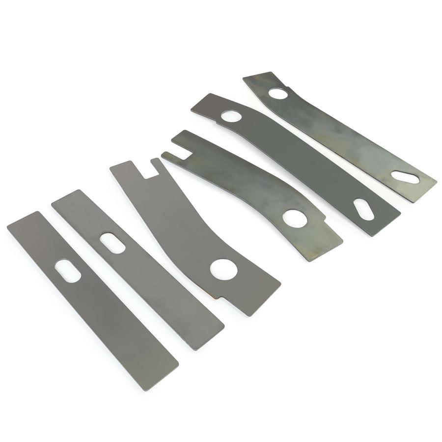 YIKATOO® 6pc Frame Repair Rusted Shackle Weld Plate Rear for 1986-1995 Jeep Wrangler YJ -junior