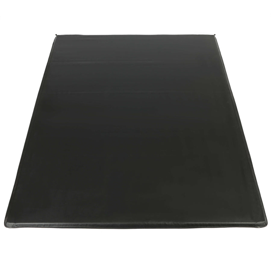 YIKATOO® Roll-up Soft Truck Tonneau Cover Compatible with 2007-2014 GMC Sierra/Chevy Silverado 1500/2500HD/3500HD  with 6.5' Bed Black Sailcloth Fold -junior