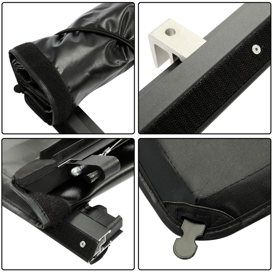 YIKATOO® 5.8FT Soft Vinyl Roll-up Tonneau Cover Truck Bed Compatible with 2007-2018 Chevy Silverado / GMC Sierra 1500 -junior