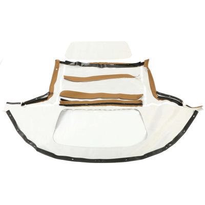 YIKATOO® Convertible Soft Top & Plastic Window Tan Cabrio For 1990-03 04 2005 Mazda Miata -junior