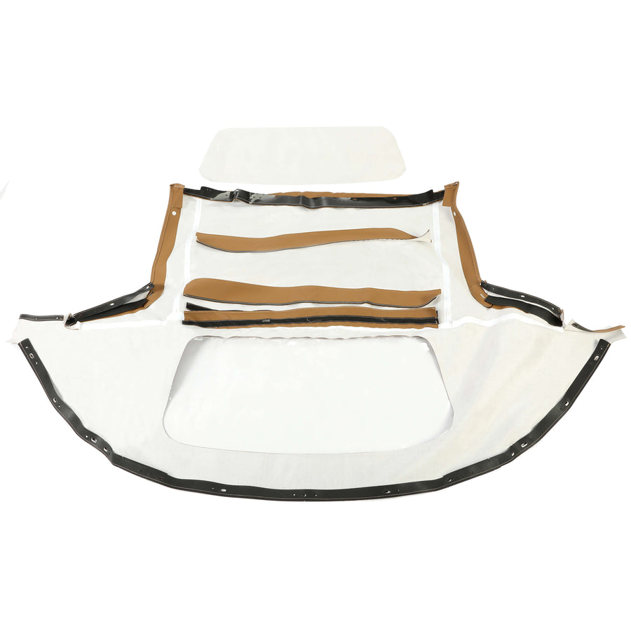 YIKATOO® Convertible Soft Top & Plastic Window Tan Cabrio For 1990-03 04 2005 Mazda Miata -junior