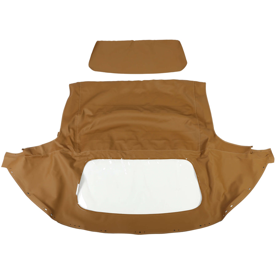 YIKATOO® Convertible Soft Top & Plastic Window Tan Cabrio For 1990-03 04 2005 Mazda Miata -junior