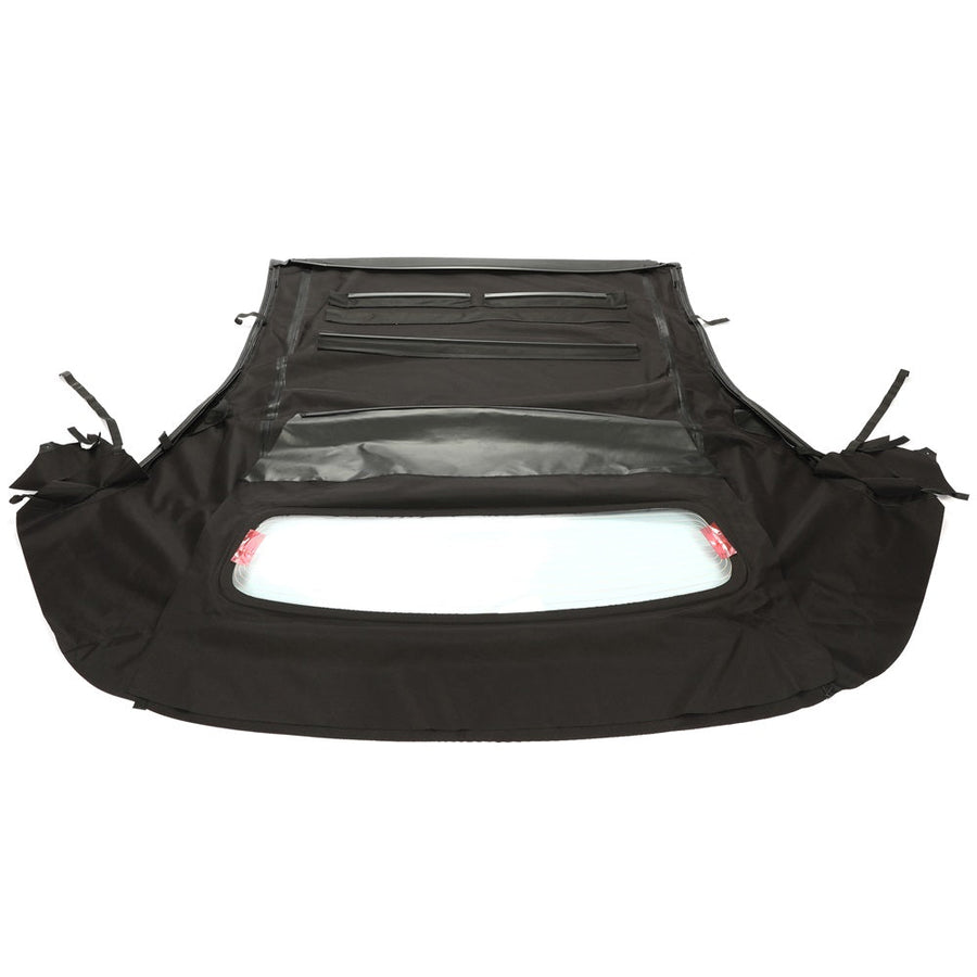 YIKATOO® Black Canvas Soft Top w/ Heated Glass Window For 2005-2014 Ford Mustang Convertible -junior