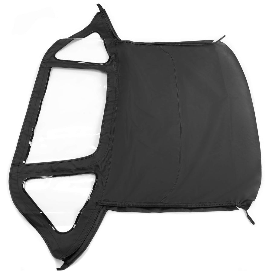YIKATOO® Black Convertible Soft Top & Plastic Windows For 71-81 Triumph Spitfire Mark -junior