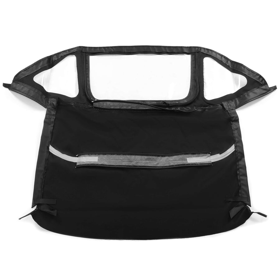 YIKATOO® Black Convertible Soft Top & Plastic Windows For 71-81 Triumph Spitfire Mark -junior
