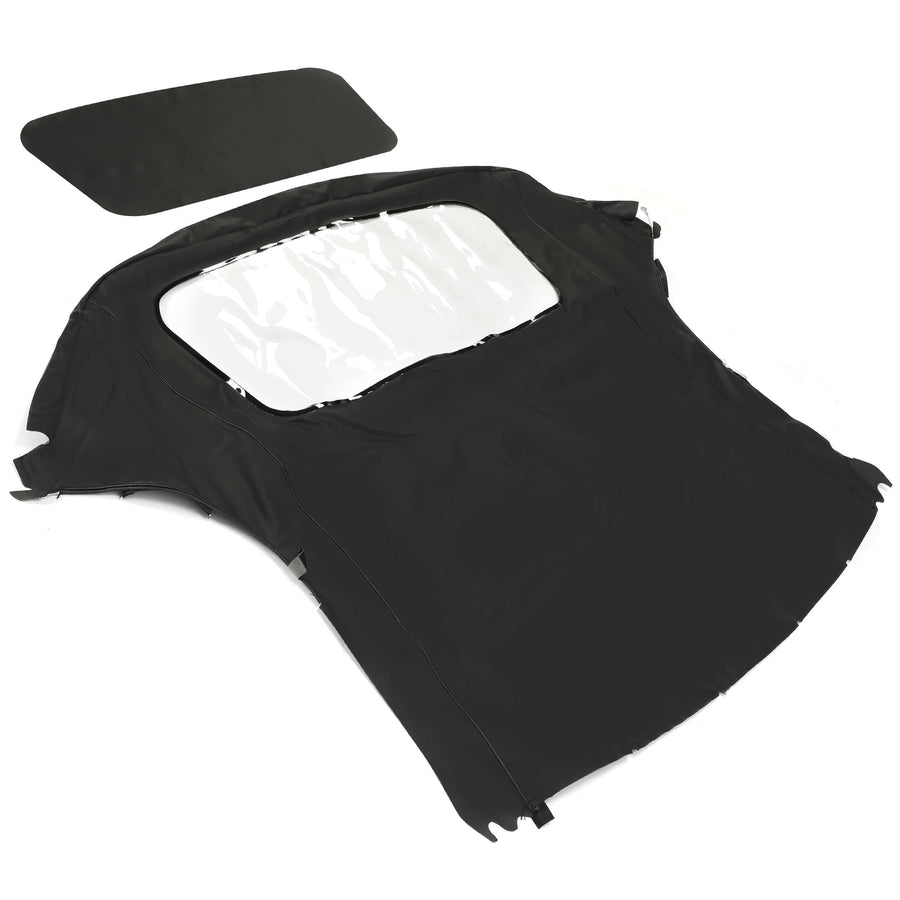 YIKATOO® Soft Top Replacement & Plastic window Black&Clear For 1997-2002 Porsche Boxster S -junior