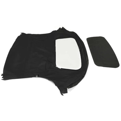 YIKATOO® Soft Top Replacement & Plastic window Black&Clear For 1997-2002 Porsche Boxster S -junior