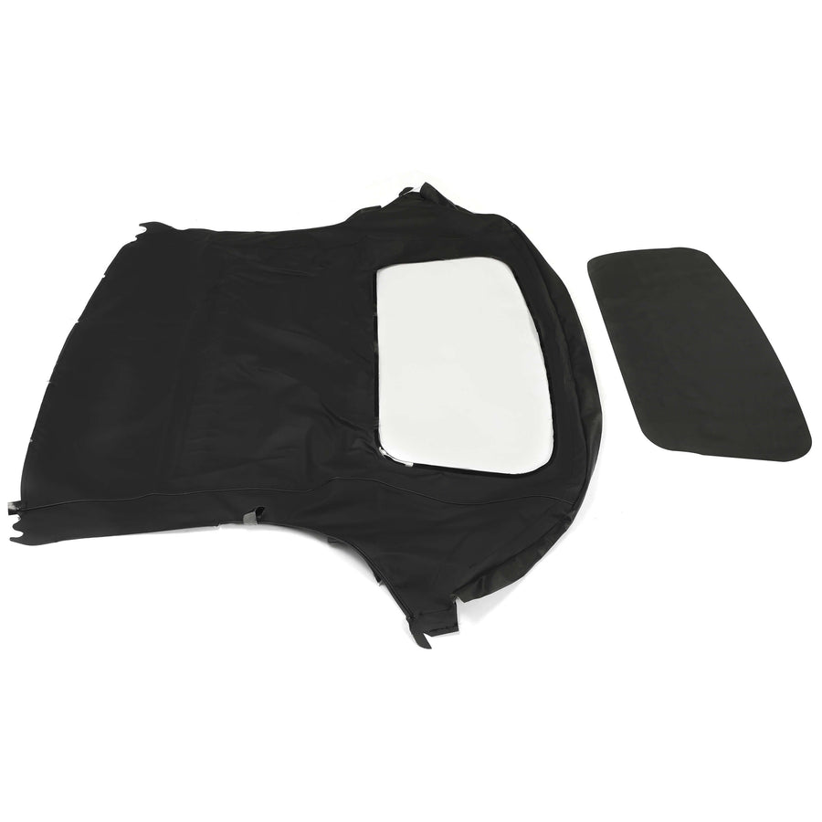 YIKATOO® Soft Top Replacement & Plastic window Black&Clear For 1997-2002 Porsche Boxster S -junior
