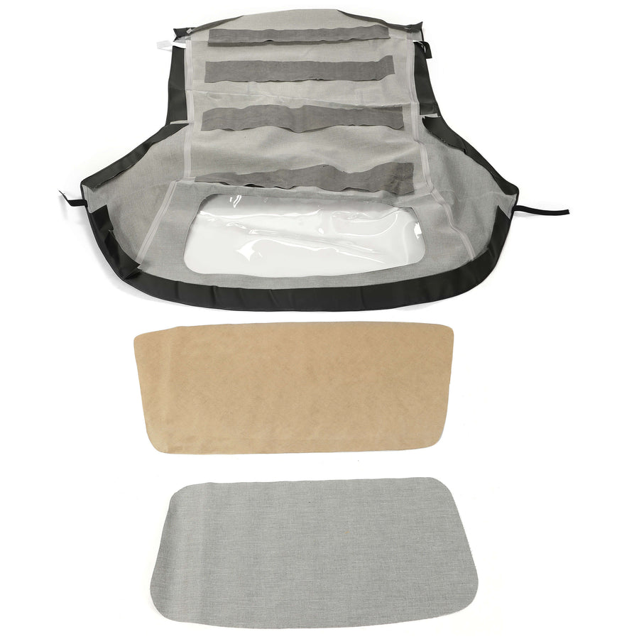 YIKATOO® Convertible Soft Top w/ Plastic Window Replacement For 1994-1999 BMW 3-Series E36 -junior