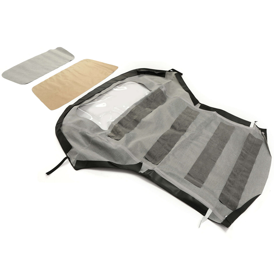 YIKATOO® Convertible Soft Top w/ Plastic Window Replacement For 1994-1999 BMW 3-Series E36 -junior