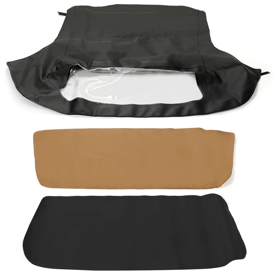 YIKATOO® Convertible Soft Top w/ Plastic Window Replacement For 1994-1999 BMW 3-Series E36 -junior