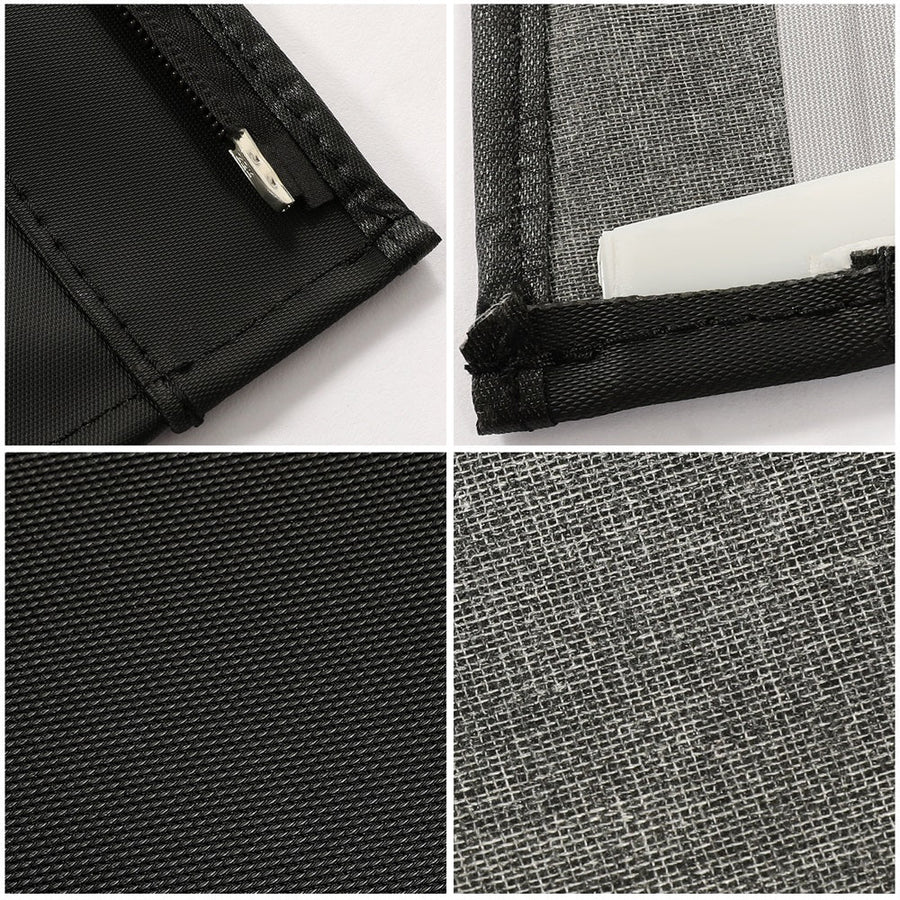 YIKATOO® Convertible Soft Top Roof Compatible with 1988-1995 Jeep Wrangler YJ with Factory Squared Style Upper Doors ONLY - w/Upper Door Skins and Back Window Black Canvas 2 door -junior