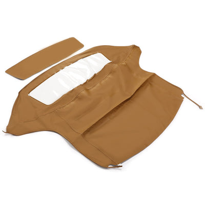 YIKATOO® Convertible Soft Top Compatible with 1996-2002 BMW Z3 & M Roadster Convertibles w/Plastic Window Tan Cabrio -junior