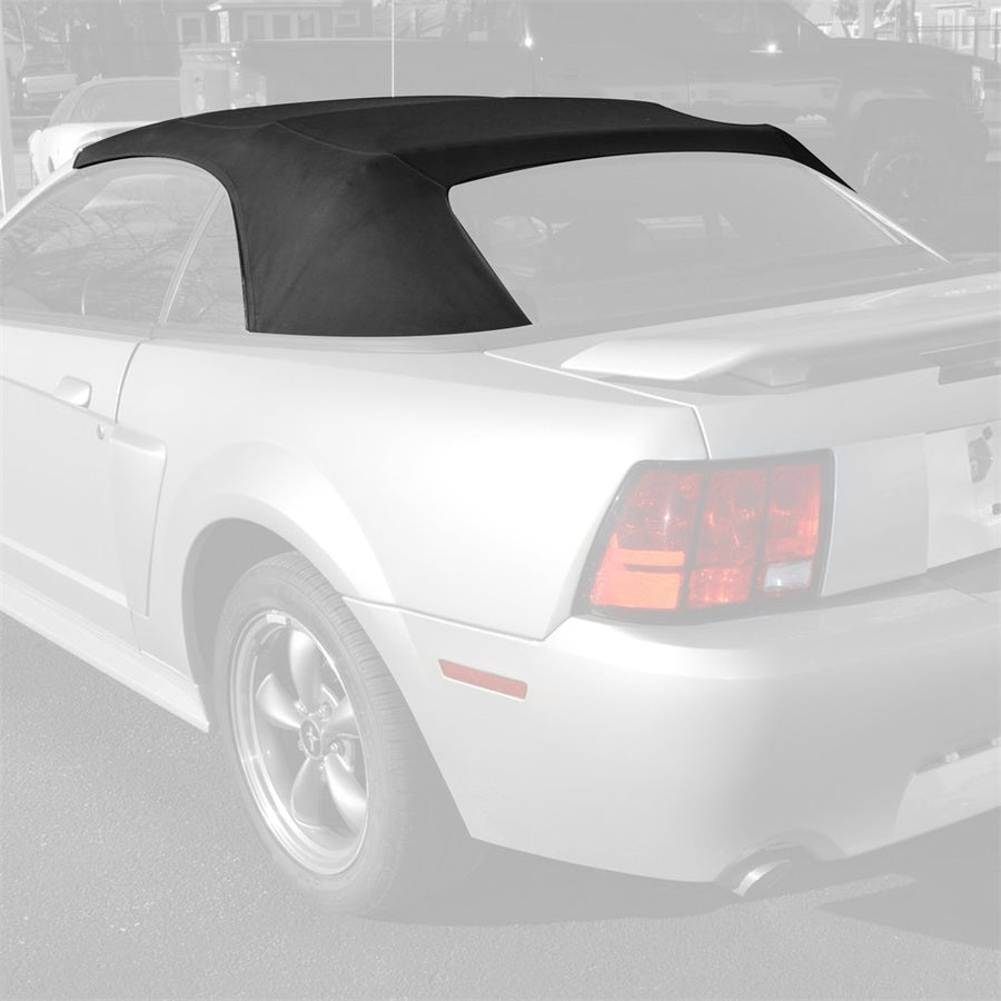 YIKATOO® Convertible Soft Top Black Canvas Roof with Heated Glass Window Compatible with 1994-2004 Ford Mustang -junior