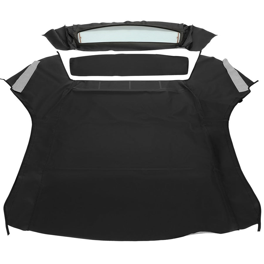 YIKATOO® Convertible Soft Top Black Canvas Roof with Heated Glass Window Compatible with 1994-2004 Ford Mustang -junior
