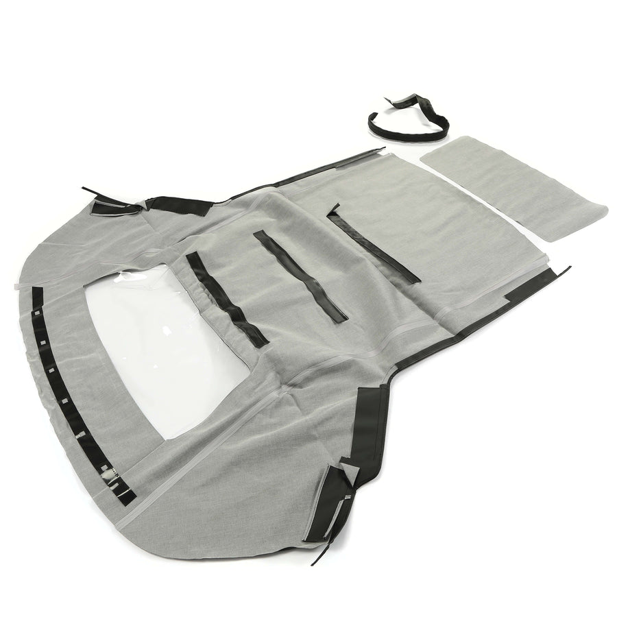 YIKATOO® Black Soft Top with Plastic Window FOR 1983-1993 Ford Mustang Convertible 2-Door -junior